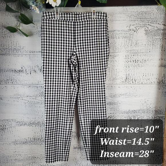 Talbots Women Chatham Ankle Pants Sunrise Gingham Size 4 Casual Preppy - Picture 10 of 10